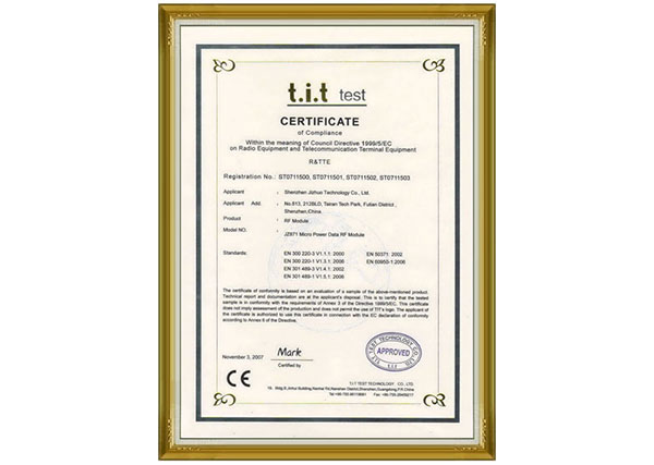Export products CE certificate